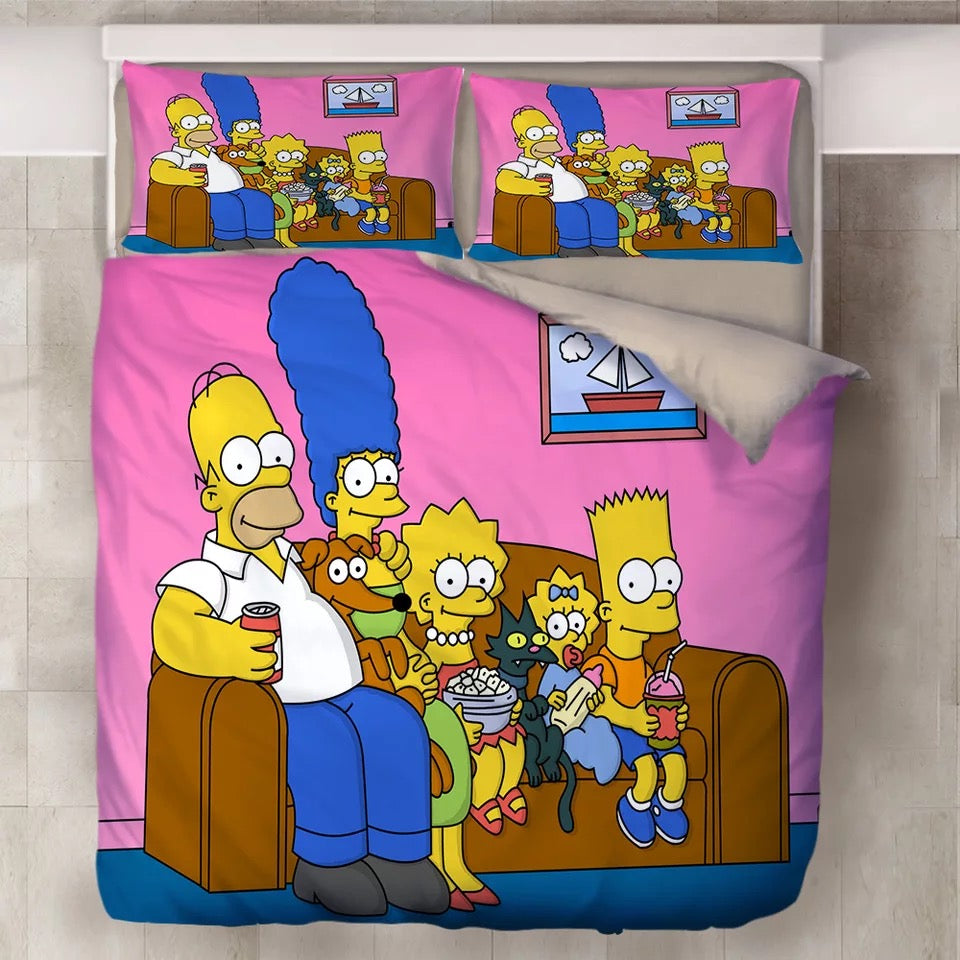 Anime The Simpsons Homer J. Simpson #2 Duvet Cover Quilt Cover Pillowcase Bedding Set Bed Linen Home Decor