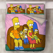 Load image into Gallery viewer, Anime The Simpsons Homer J. Simpson #3 Duvet Cover Quilt Cover Pillowcase Bedding Set Bed Linen Home Decor