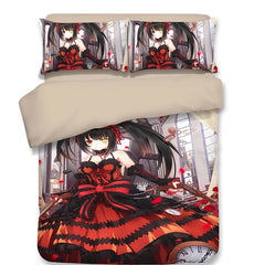 Date A Live Tokisaki Kurumi Nightmare #14 Duvet Cover Quilt Cover Pillowcase Bedding Set Bed Linen Home Decor