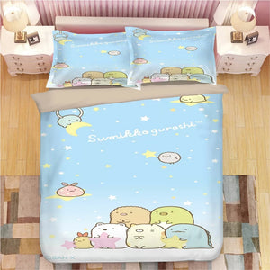 Sumikkogurashi #3 Duvet Cover Quilt Cover Pillowcase Bedding Set Bed Linen Home Bedroom Decor