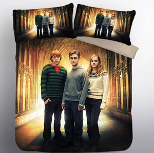 Harry Potter Hogwarts #1 Duvet Cover Quilt Cover Pillowcase Bedding Set Bed Linen Home Decor