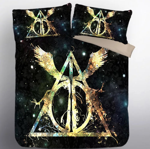 Harry Potter Hogwarts #2 Duvet Cover Quilt Cover Pillowcase Bedding Set Bed Linen Home Decor