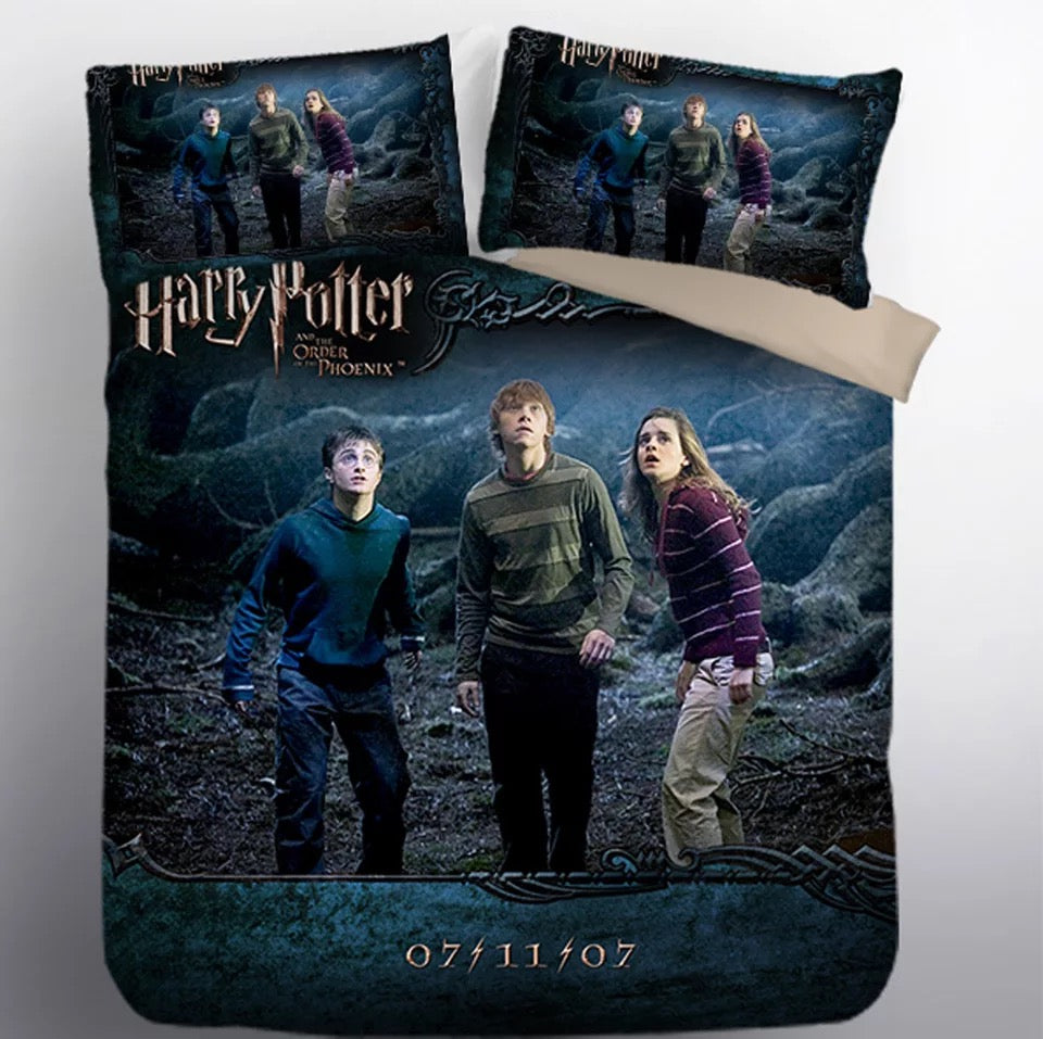 Harry Potter Hogwarts #4 Duvet Cover Quilt Cover Pillowcase Bedding Set Bed Linen Home Decor
