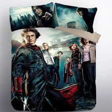 Load image into Gallery viewer, Harry Potter Hogwarts #5 Duvet Cover Quilt Cover Pillowcase Bedding Set Bed Linen Home Decor