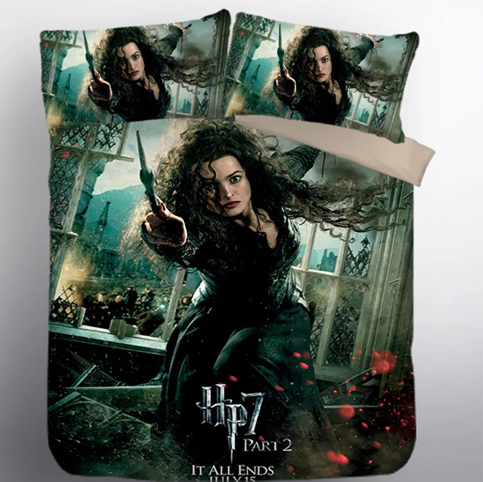 Harry Potter Hogwarts Bellatrix Lestrange #7 Duvet Cover Quilt Cover Pillowcase Bedding Set Bed Linen Home Decor