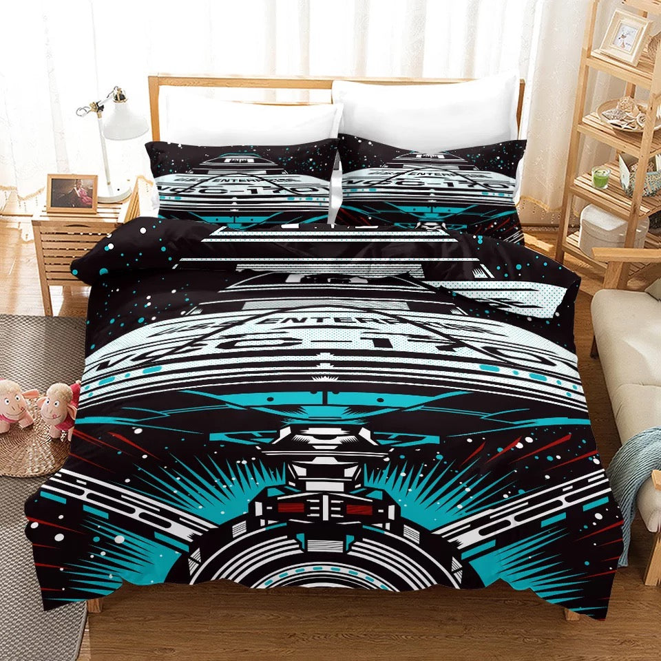 Star Trek Enterprise #4 Duvet Cover Quilt Cover Pillowcase Bedding Set Bed Linen Home Decor