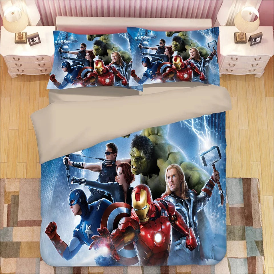 Avengers Endgame #3 Duvet Cover Quilt Cover Pillowcase Bedding Set Bed Linen Home Decor