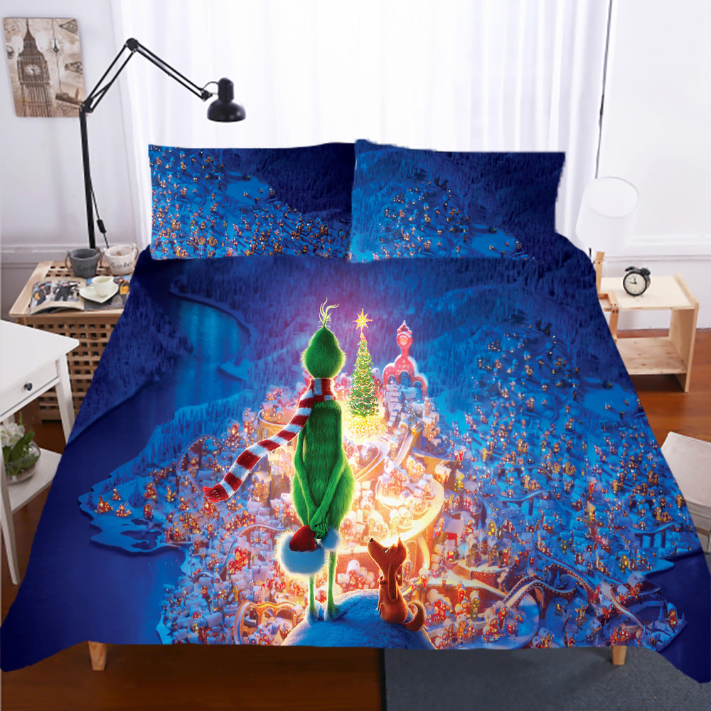 How the Grinch Stole Christmas #6 Duvet Cover Quilt Cover Pillowcase Bedding Set Bed Linen Home Decor