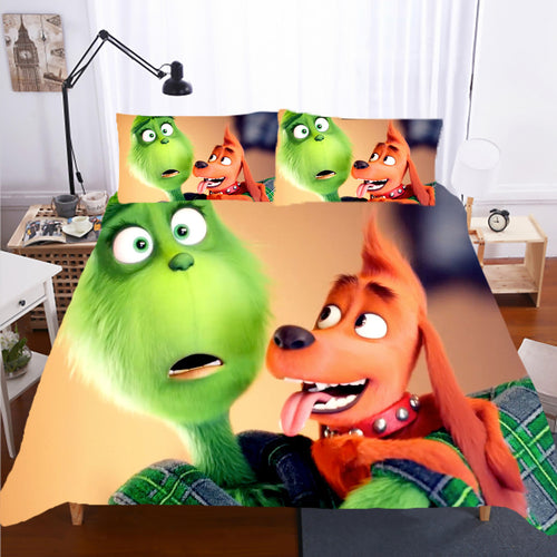 How the Grinch Stole Christmas #7 Duvet Cover Quilt Cover Pillowcase Bedding Set Bed Linen Home Decor