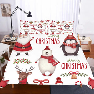 Santa Claus #6 Duvet Cover Quilt Cover Pillowcase Bedding Set Bed Linen Home Decor