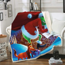 Load image into Gallery viewer, How the Grinch Stole Christmas Blanket Super Soft Cozy Sherpa Fleece Throw Blanket for Men Boys