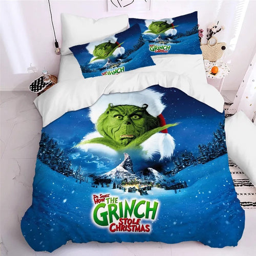 How the Grinch Stole Christmas #11 Duvet Cover Quilt Cover Pillowcase Bedding Set Bed Linen Home Decor