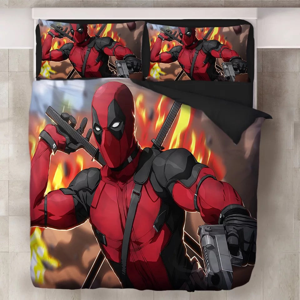 Deadpool X-Men #3 Duvet Cover Quilt Cover Pillowcase Bedding Set Bed Linen Home Decor