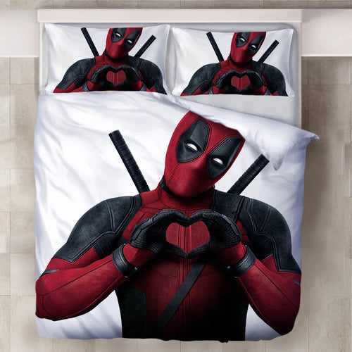 Deadpool X-Men #8 Duvet Cover Quilt Cover Pillowcase Bedding Set Bed Linen Home Decor
