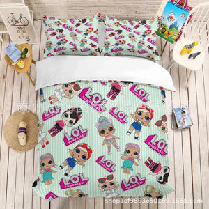 L.O.L. Surprise! #7 Duvet Cover Quilt Cover Pillowcase Bedding Set Bed Linen Home Decor