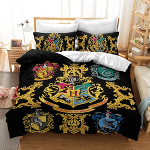 Harry Potter Hogwarts Four Houses #14 Duvet Cover Quilt Cover Pillowcase Bedding Set Bed Linen Home Decor