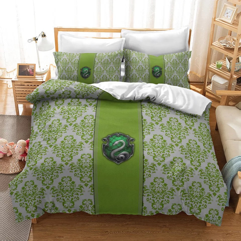 Harry Potter Slytherin #26 Duvet Cover Quilt Cover Pillowcase Bedding Set Bed Linen Home Decor