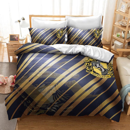 Harry Potter Hufflepuff #25 Duvet Cover Quilt Cover Pillowcase Bedding Set Bed Linen Home Decor