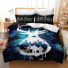 Load image into Gallery viewer, Harry Potter Galaxy Logo #34 Duvet Cover Quilt Cover Pillowcase Bedding Set Bed Linen Home Decor