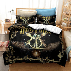 Harry Potter Galaxy Logo #35 Duvet Cover Quilt Cover Pillowcase Bedding Set Bed Linen Home Decor