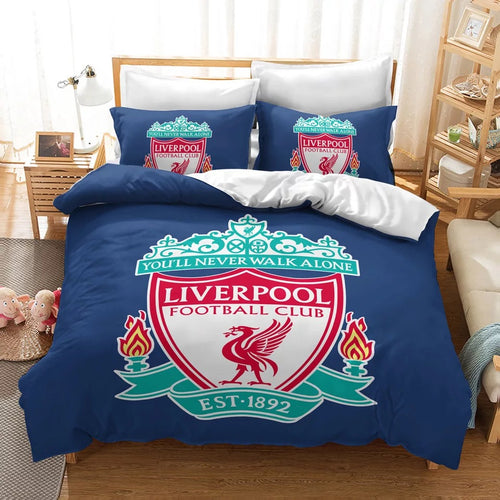 Football Logo #9 Duvet Cover Quilt Cover Pillowcase Bedding Set Bed Linen Home Decor