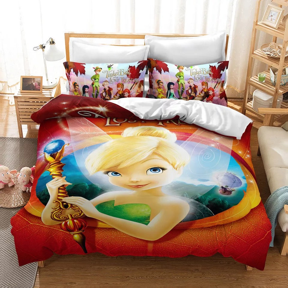 Tinker Bell and the Lost Treasure #8 Duvet Cover Quilt Cover Pillowcase Bedding Set Bed Linen Home Bedroom Decor