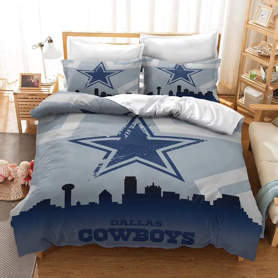 Dallas Cowboys Football League Duvet Cover Quilt Cover Pillowcase Bedding Set