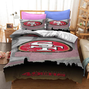 San Francisco 49ers Football League #5 Duvet Cover Quilt Cover Pillowcase Bedding Set Bed Linen Home Bedroom Decor