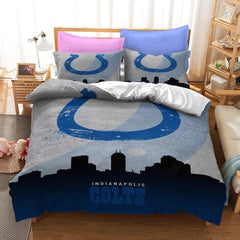 Indianapolis Colts Football League Duvet Cover Quilt Cover Pillowcase Bedding Set