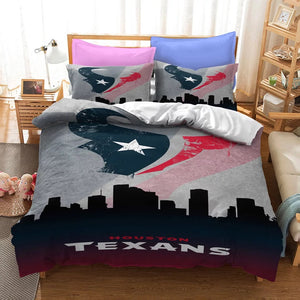 Houston Texans Football  #6 Duvet Cover Quilt Cover Pillowcase Bedding Set Bed Linen Home Bedroom Decor