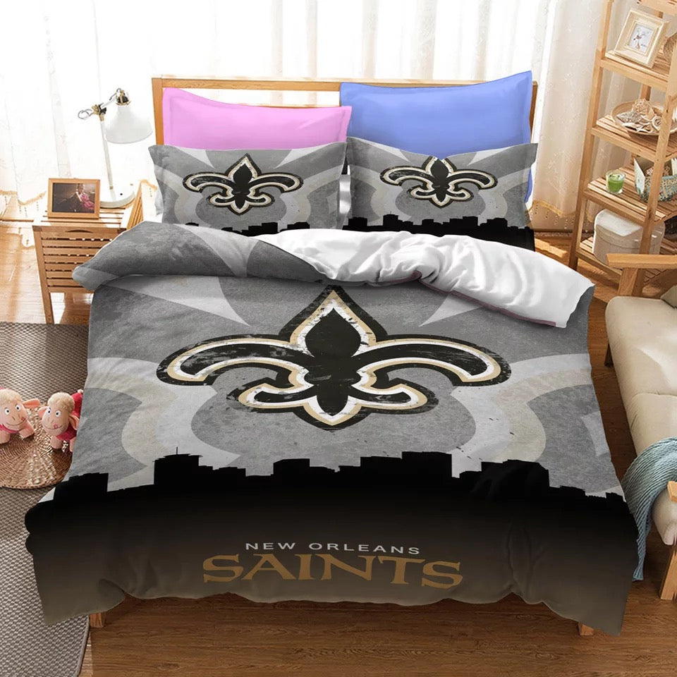 New Orleans Saints Football League  #10 Duvet Cover Quilt Cover Pillowcase Bedding Set Bed Linen Home Bedroom Decor