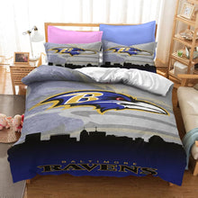 Load image into Gallery viewer, Baltimore Ravens Football League #18 Duvet Cover Quilt Cover Pillowcase Bedding Set Bed Linen Home Bedroom Decor