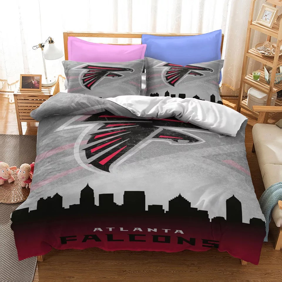 Atlanta Falcons Football Team Duvet Cover Quilt Cover Pillowcase Bedding Set Bedroom Decor