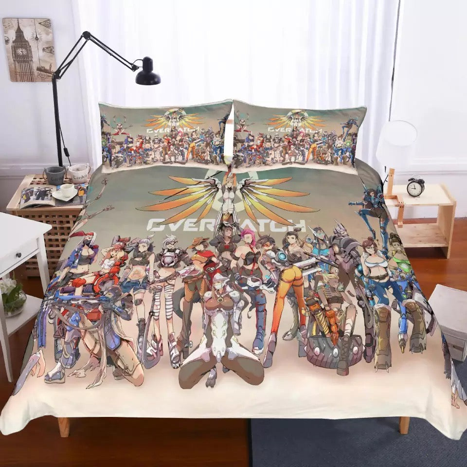 Game Overwatch #23 Duvet Cover Quilt Cover Pillowcase Bedding Set Bed Linen Home Decor