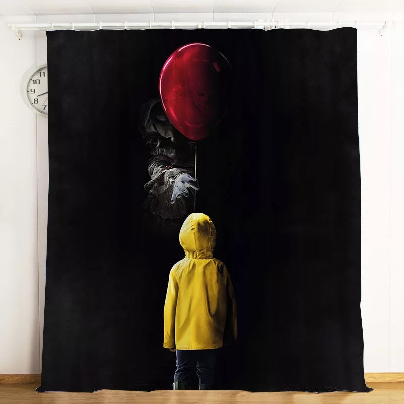 Pennywise Scary Clown #4  Blackout Curtain for Living Room Bedroom Window Treatment
