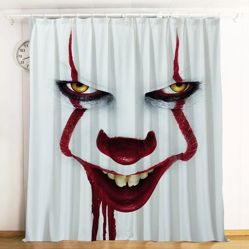 Pennywise Scary Clown #8  Blackout Curtain for Living Room Bedroom Window Treatment