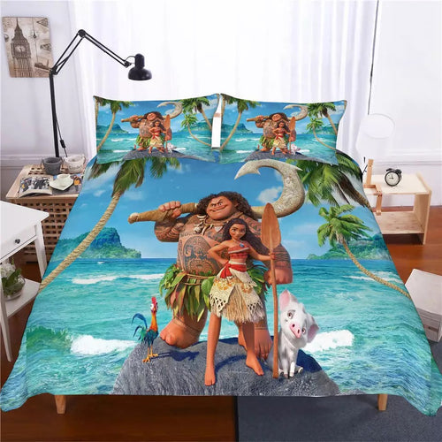 Moana #2 Duvet Cover Quilt Cover Pillowcase Bedding Set Bed Linen Home Decor