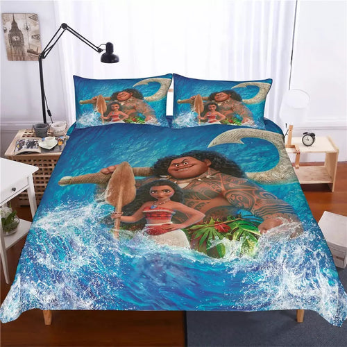 Moana #3 Duvet Cover Quilt Cover Pillowcase Bedding Set Bed Linen Home Decor