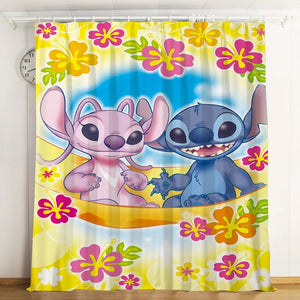 Lilo & Stitch Stitch #4 Blackout Curtains For Window Treatment Set For Living Room Bedroom
