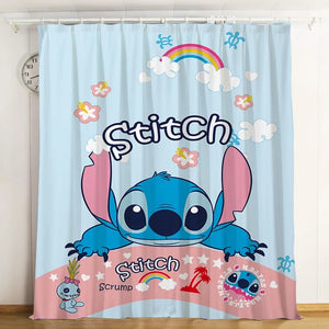Lilo & Stitch Stitch #7 Blackout Curtains For Window Treatment Set For Living Room Bedroom