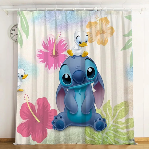 Lilo & Stitch Stitch #5 Blackout Curtains For Window Treatment Set For Living Room Bedroom