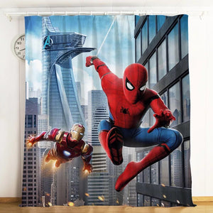 Spider Man Far From Home Peter Parker #10 Blackout Curtains For Window Treatment Set For Living Room Bedroom