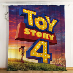 Toy Story Buzz Lightyear Woody Forky #5 Blackout Curtains For Window Treatment Set For Living Room Bedroom