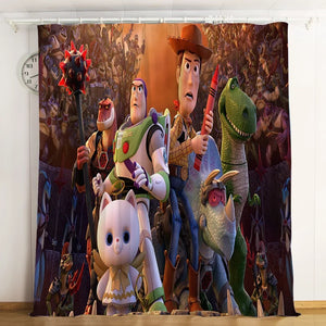 Toy Story Buzz Lightyear Woody Forky #14 Blackout Curtains For Window Treatment Set For Living Room Bedroom