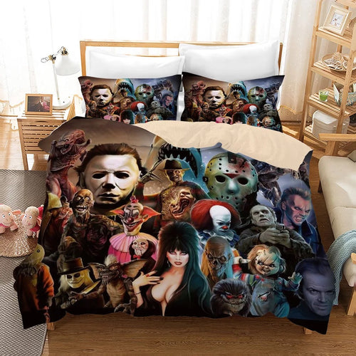 Halloween Michael Myers Horror Movie #5 Duvet Cover Quilt Cover Pillowcase Bedding Set Bed Linen Home Decor