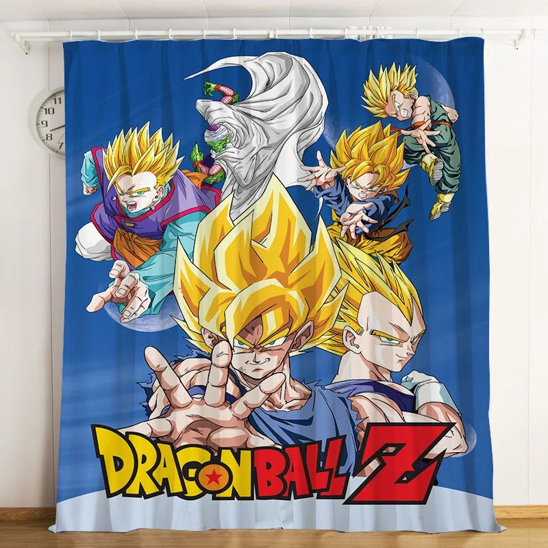 Dragon Ball Z Son Goku #17 Blackout Curtains For Window Treatment Set For Living Room Bedroom