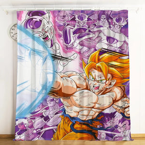 Dragon Ball Z Son Goku #22 Blackout Curtains For Window Treatment Set For Living Room Bedroom