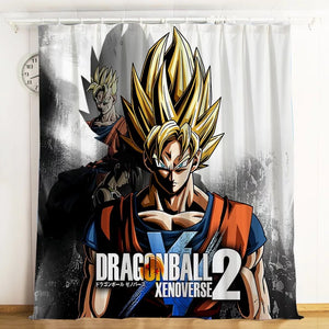 Dragon Ball Z Son Goku #23 Blackout Curtains For Window Treatment Set For Living Room Bedroom
