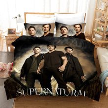 Load image into Gallery viewer, Supernatural Dean Sam Winchester #1 Duvet Cover Quilt Cover Pillowcase Bedding Set Bed Linen Home Decor