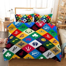 Load image into Gallery viewer, Basketball Logo Basketball #27 Duvet Cover Quilt Cover Pillowcase Bedding Set Bed Linen Home Bedroom Decor